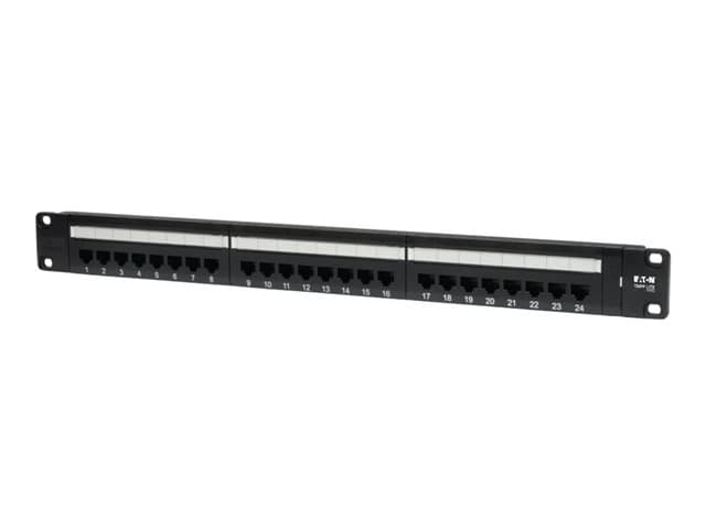 Tripp Lite - Eaton Tripp Lite Series 24-Port Cat5e Cat5 Rackmount Patch Panel 568B 110 Punch 1URM - patch panel - 1U - 19"