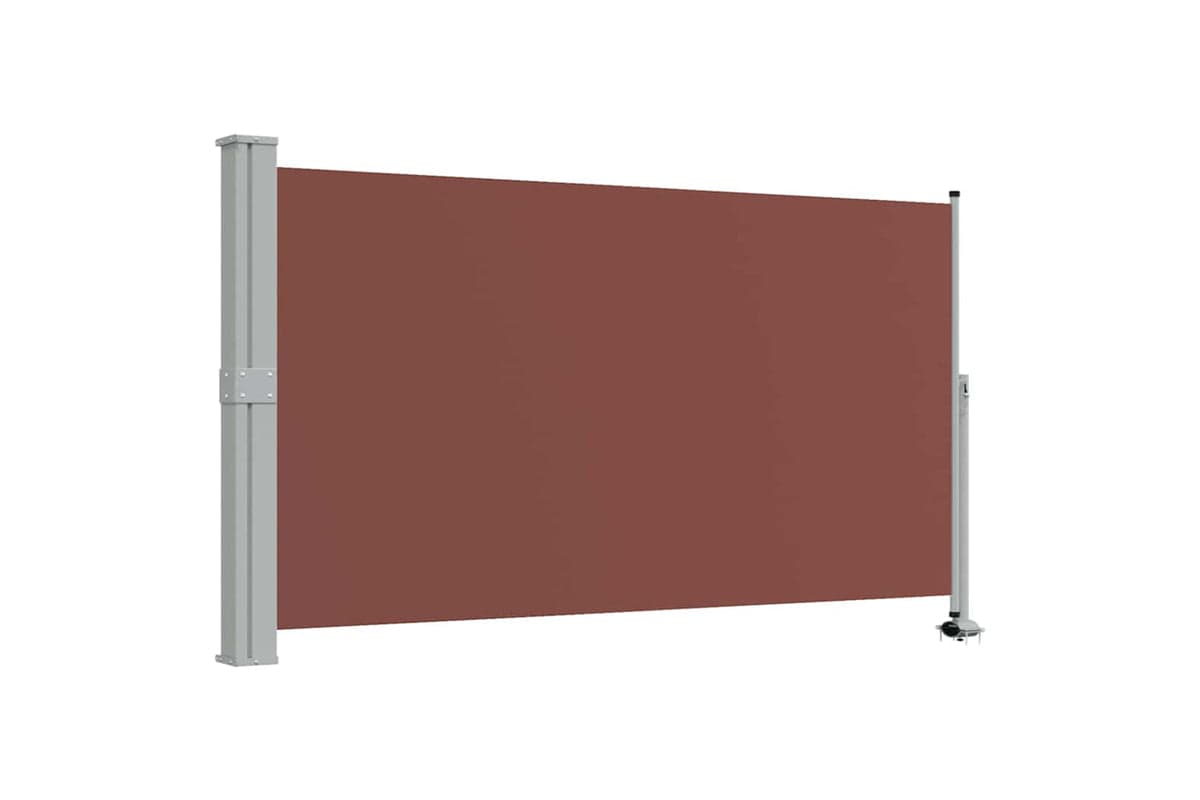 vidaXL Patio Retractable Side Awning 140 X 300cm Brown