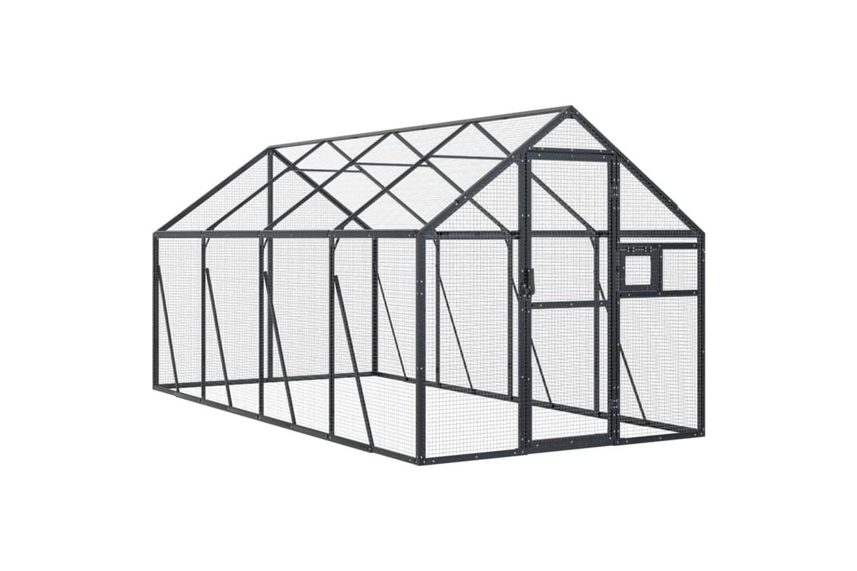 Aviary Anthracite 179x4x185 M Aluminium