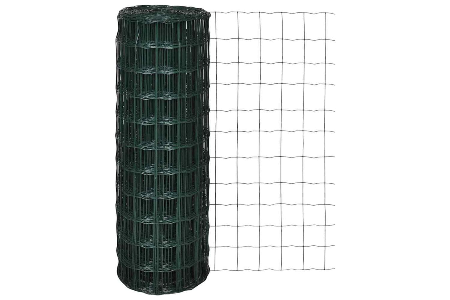 Vidaxl 140590 Euro Fence Steel 25x0.8 M Green
