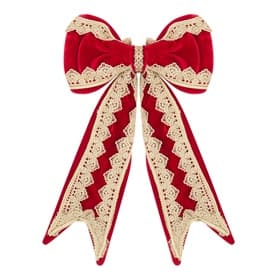 Regal Red Pre-Tied Bow 34cm