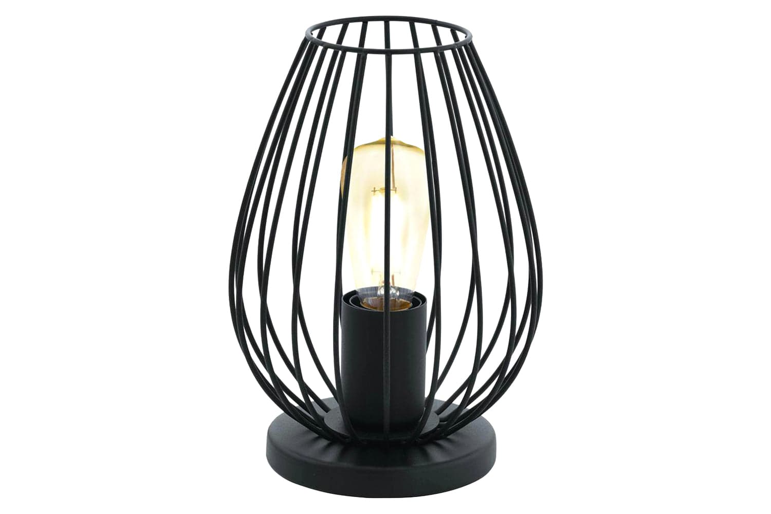 Eglo | Newtown Vintage Caged Table Lamp | Black