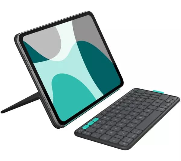LOGITECH iPad Pro 11" (M4 & M5), iPad Air 11" (M2, M3 & M4) & iPad Air (5th gen) Keyboard Flip Folio Case - Grey