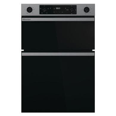 GRADE A1 - Hisense Hi6 BID914221CX Built-In Electric Double Oven - Stainless Steel