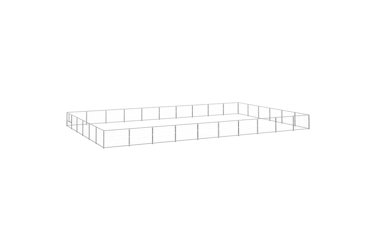 Vidaxl 3082178 Dog Kennel Silver 60 M2 Steel