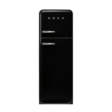 Smeg 294 Litre Fifties Style Right Hand Hinge 70/30 Fridge Freezer - Black