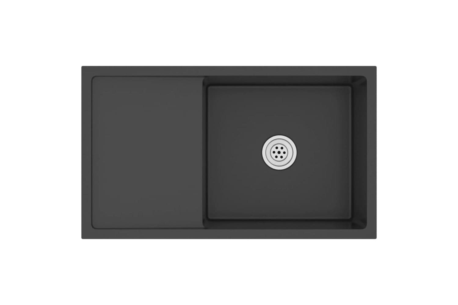 Vidaxl 51521 Handmade Kitchen Sink Black Stainless Steel