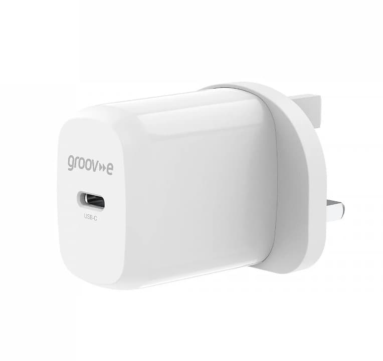 Groove 20W USB-C Wall Charger - White | GVMA107WE
