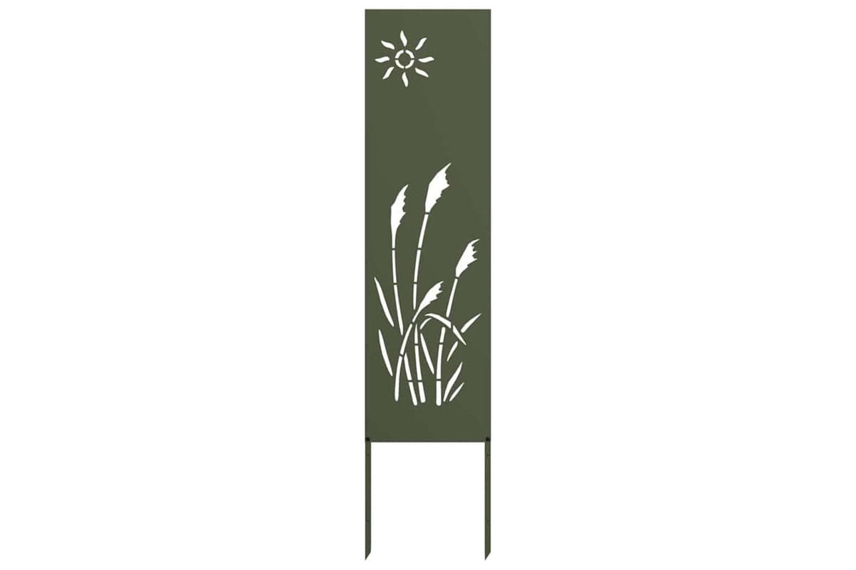 Garden Privacy Screen Olive Green 32 X140cm Cold-rolled Steel