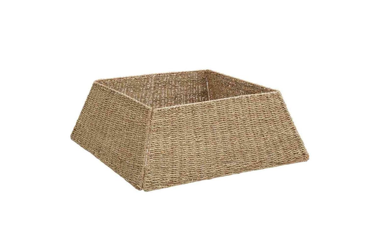 Vidaxl Christmas Tree Collar Brown 70 X 70 X 28 Cm Seagrass