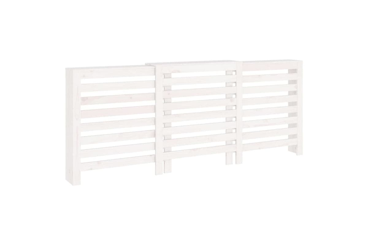 vidaXL 822612 Radiator Cover White 210x21x85cm Solid Wood Pine