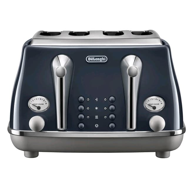 Delonghi Icona Capitals Blue 4 Slice Toaster CTOC4003.BL
