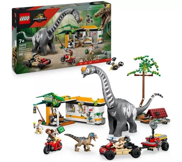 LEGO Jurassic World 76973 Raptor & Titanosaurus Tracking Mission Set