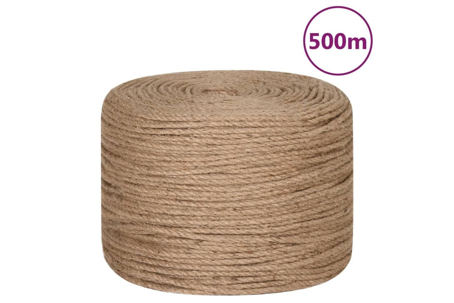 vidaXL 91271 Rope 100% Jute 6mm 500 M