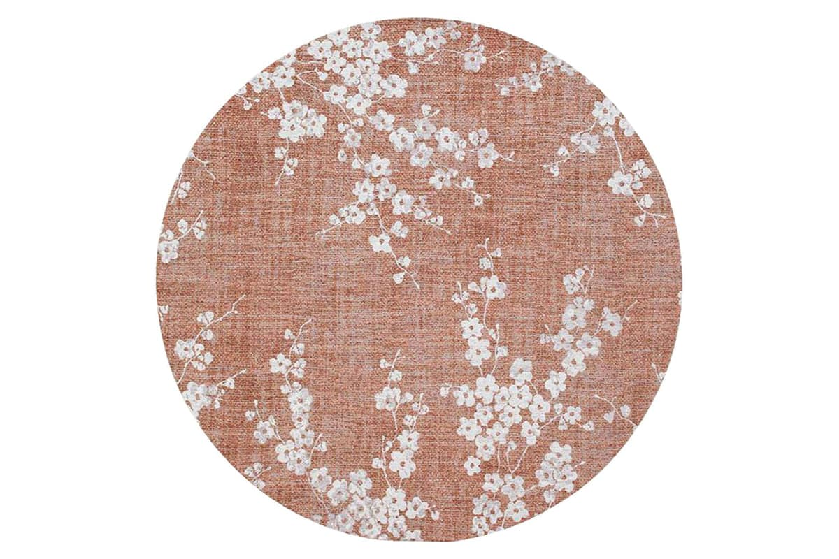 Louis De Poortere | Sakura Eco Round Rug | Pink | 140 x 140 cm
