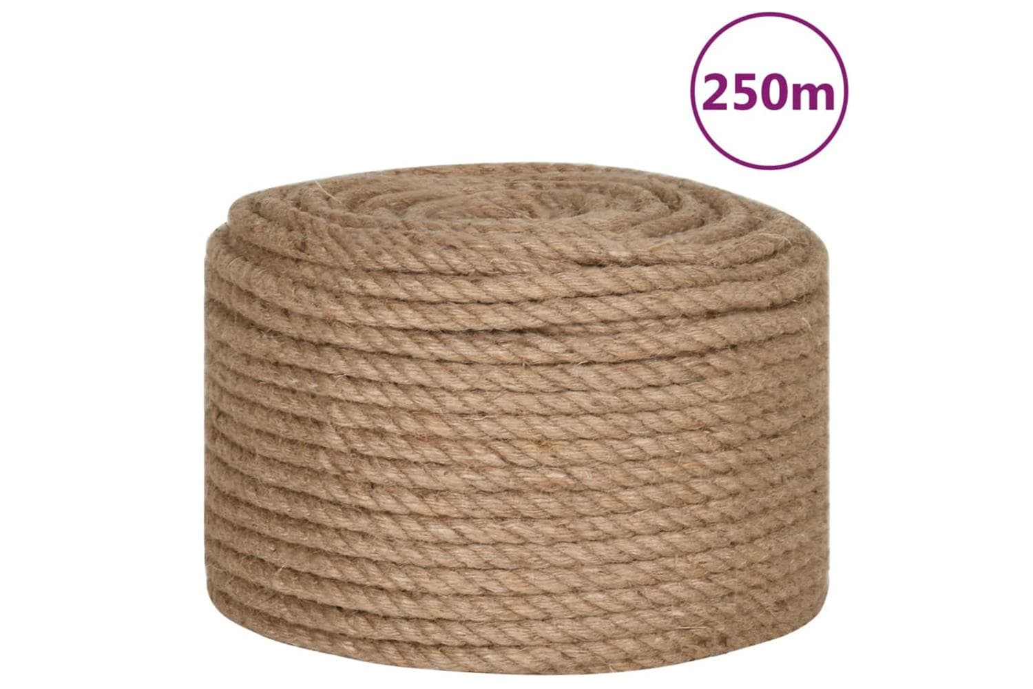 vidaXL 143795 Rope 100% Jute 10mm 250 M