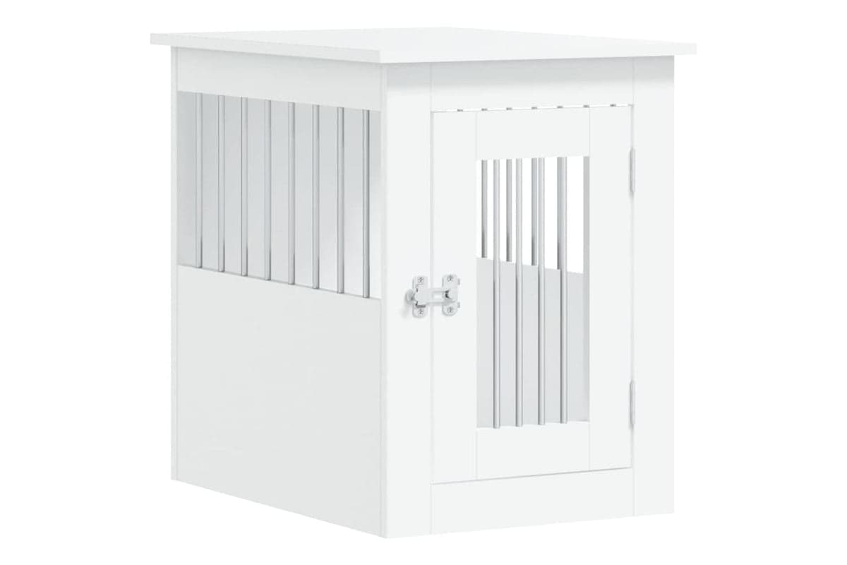 Dog Crate Furniture White 45x62x59 Cm Engineered Wood