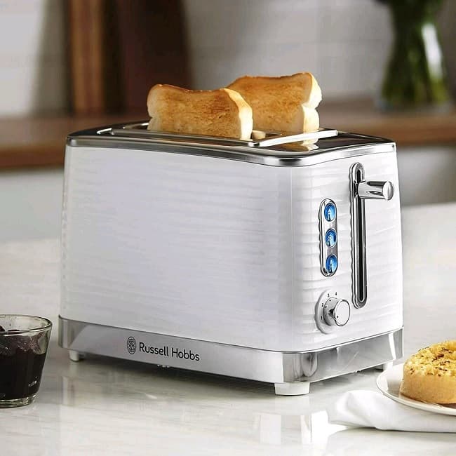 Russell Hobbs Inspire White 2 Slice Toaster 24370