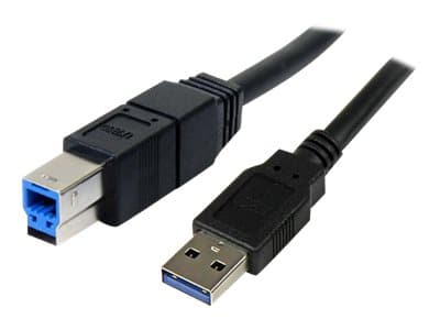 STARTECH.COM - StarTech 3m Black SuperSpeed USB 3.0 Cable A to B M/M - USB cable - USB Type B to USB Type A - 3 m