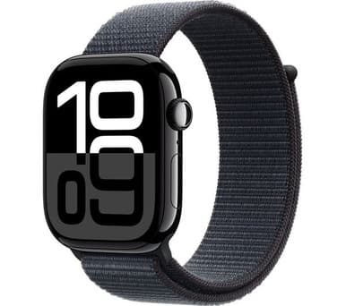 Apple Watch Series 10 GPS 46mm Jet Black Aluminium Case with Ink Sport Loop | MWWR3QA/A