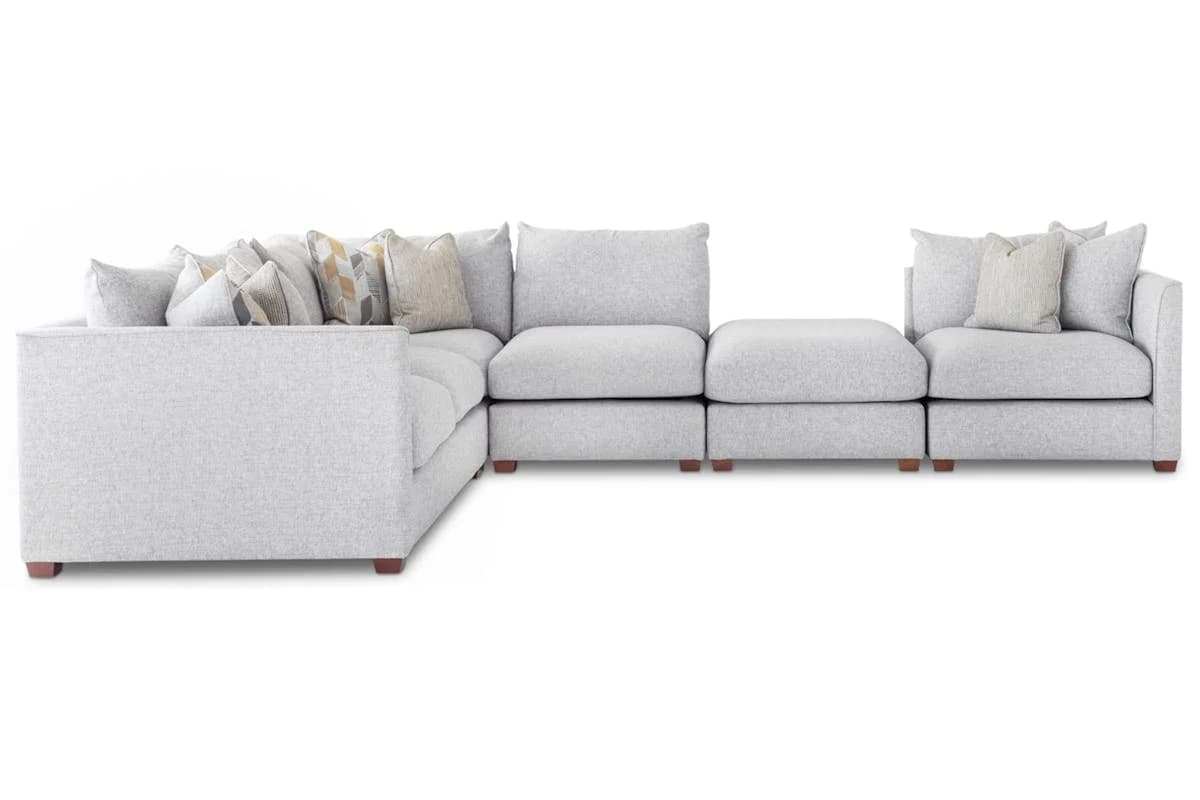 Faye Corner Sofa | Footstool | Grey