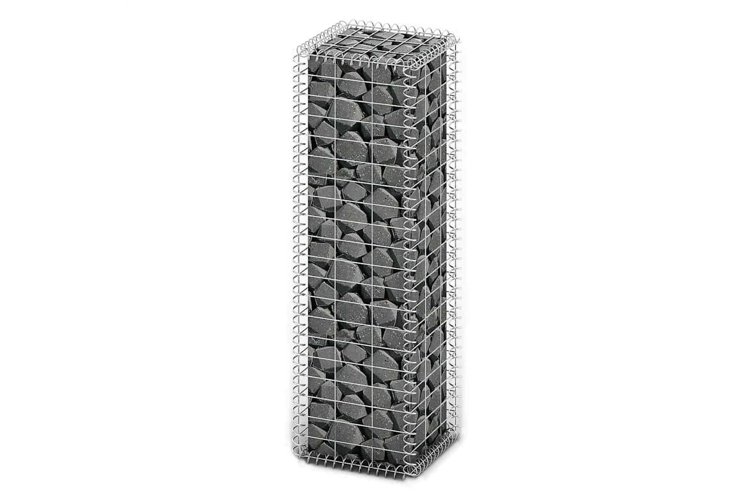 Vidaxl 141038 Gabion Basket With Lids Galvanised Wire 100 X 30 X 30 Cm