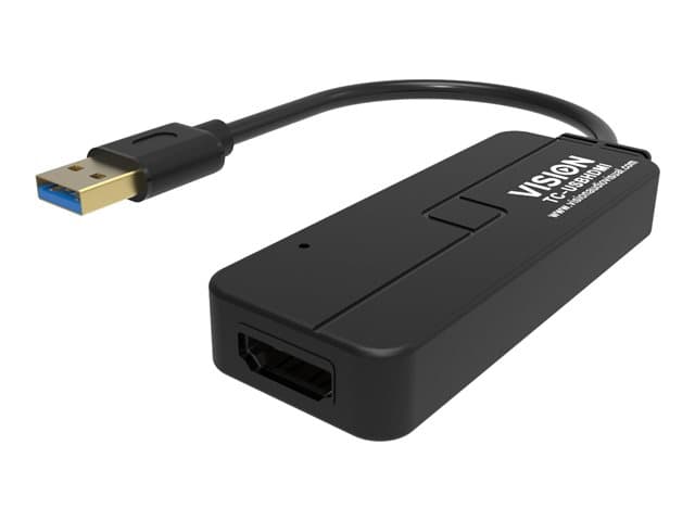 VISION - External video adapter - USB 3.0 - HDMI - black - retail