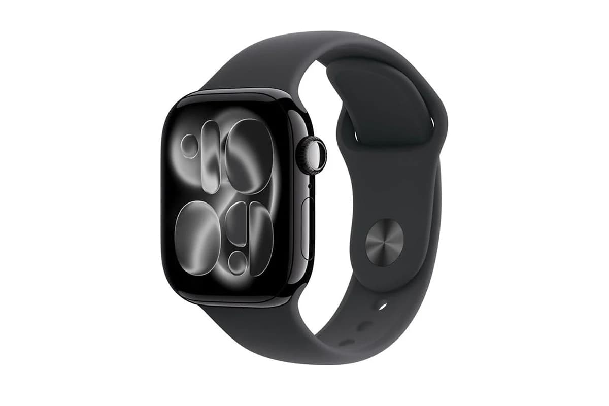 Apple Watch Series 11 | GPS | 46mm | Jet Black Aluminium | Black Sport Band | S/M