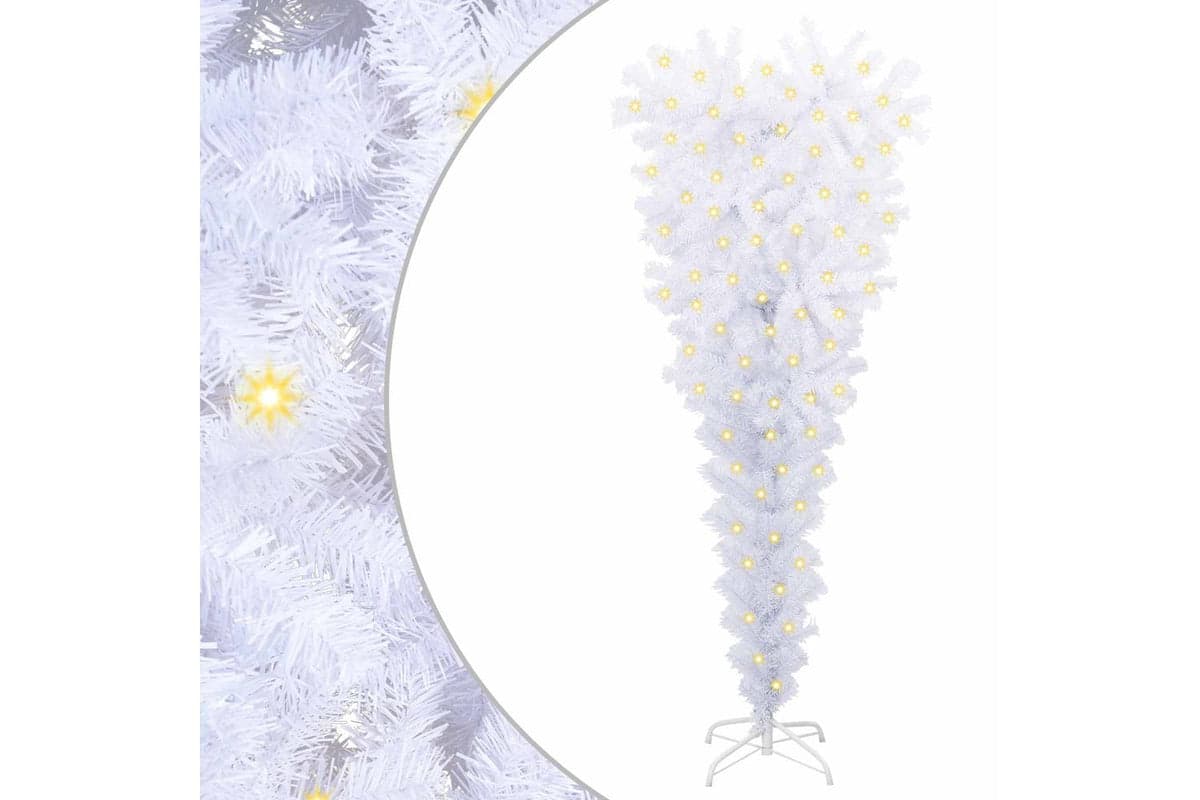 Vidaxl Artificial Christmas Tree With Stand White 120 Cm Pvc And Steel