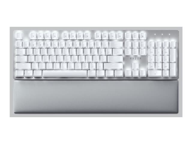 Razer - Pro Type Ultra - Keyboard - full size - backlit - wireless - Bluetooth, 2.4 GHz, USB-C - QWERTY - UK - key switch: Razer Yellow
