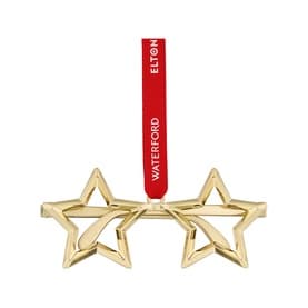 Elton John Golden Star Glasses Tree Ornament