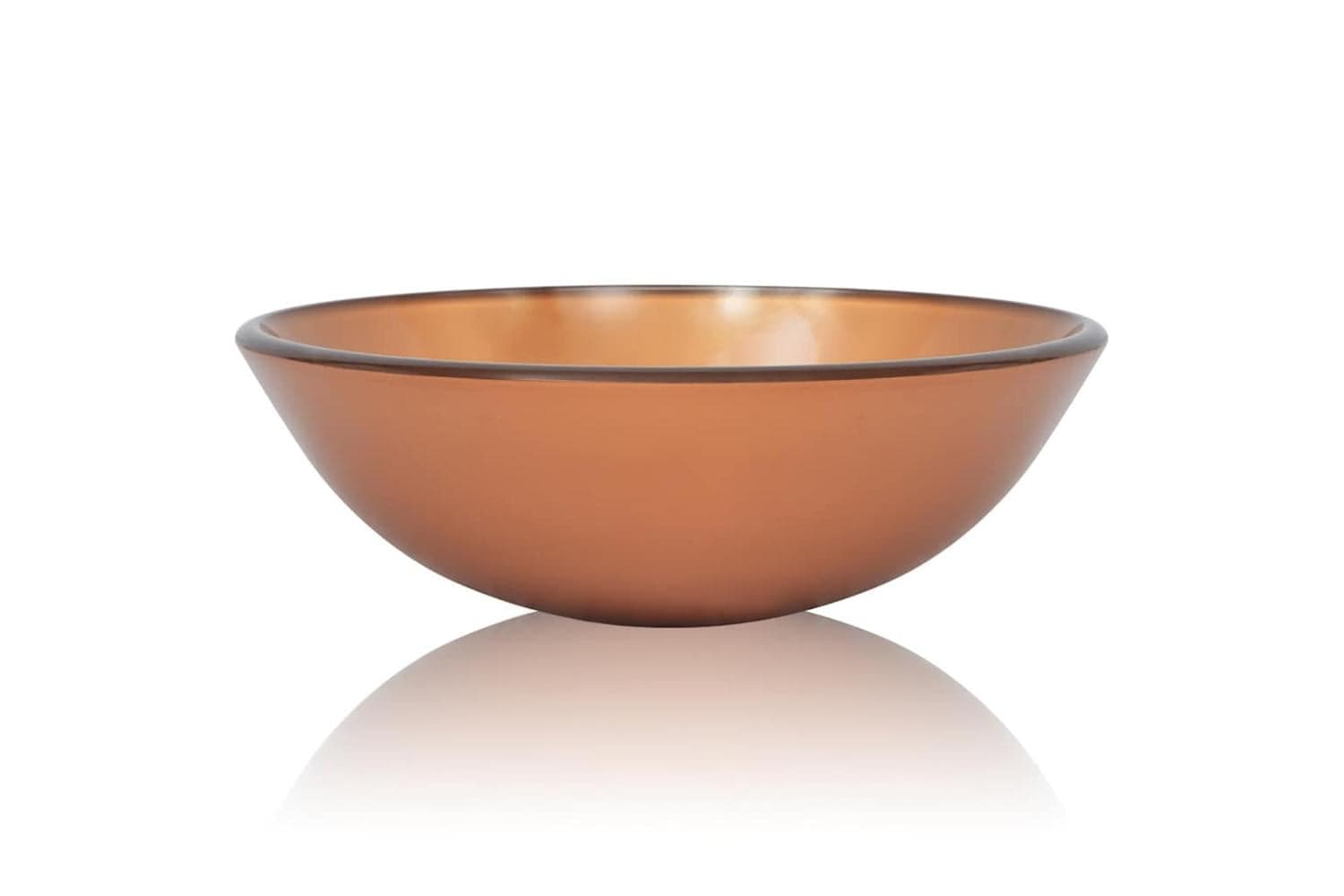 Vidaxl 142232 Basin Tempered Glass 42 Cm Brown