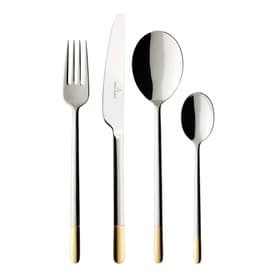 Ella Twenty-Four Piece Gold-Plated Cutlery Set