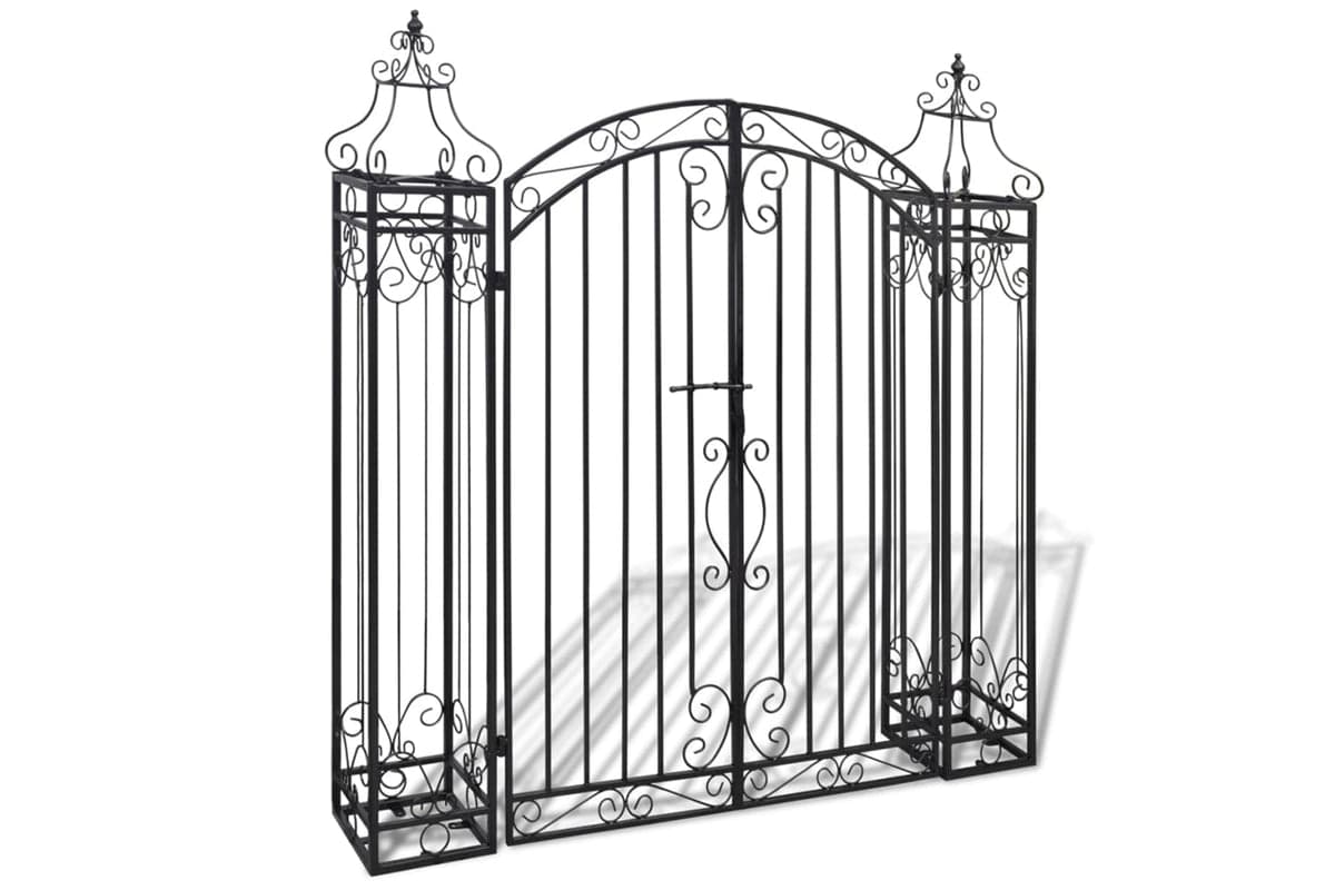vidaXL 40905 Ornamental Garden Gate Wrought Iron 122x20.5x134cm