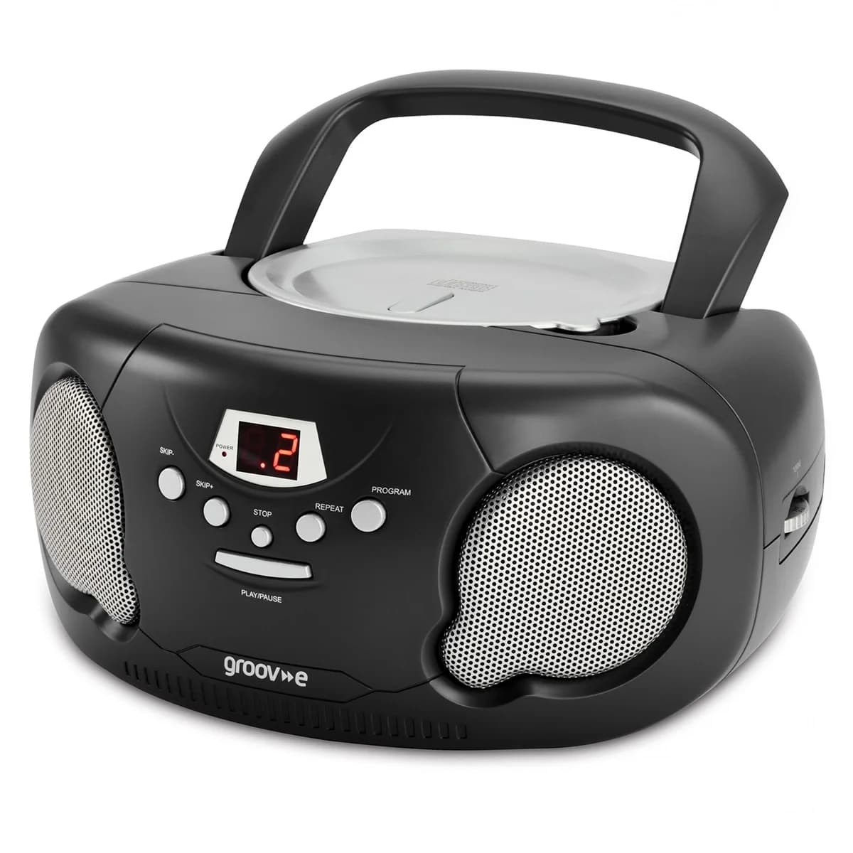 Groov-e Original Boombox CD Player with AM/FM Radio Black | GVPS733BK