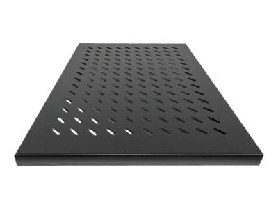 INTELLINET - 19" Fixed Shelf, 1U, 800mm Depth, Heavy-Duty, Max 100kg, Black - rack shelf - 1U