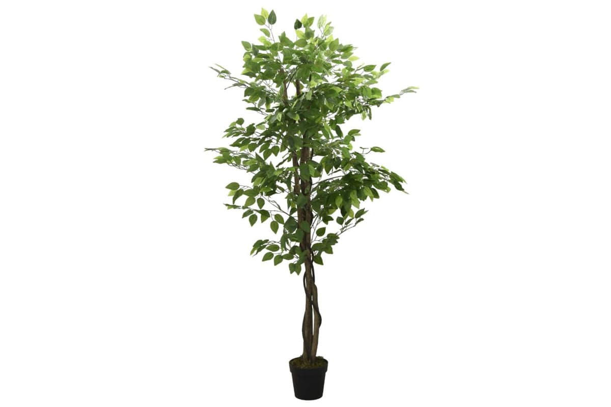 Artificial Ficus Tree 630 Leaves 120 Cm Green