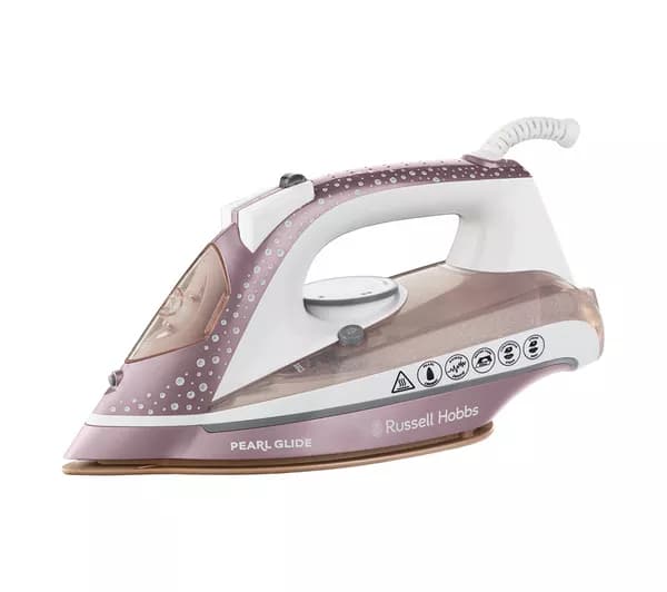 RUSSELL HOBBS Pearl Glide 23972 Steam Iron - Pink & White