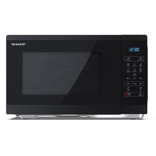 SHARP            25LITRE 900W SOLO MICROWAVE - BLACK