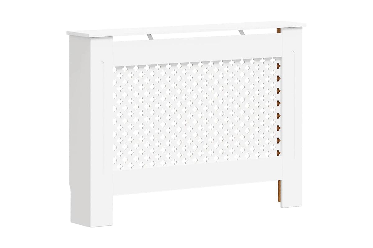 vidaXL Radiator Cover White 112x19x81.5cm Mdf