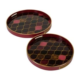 Haralson Circular Two-Piece Tray Set