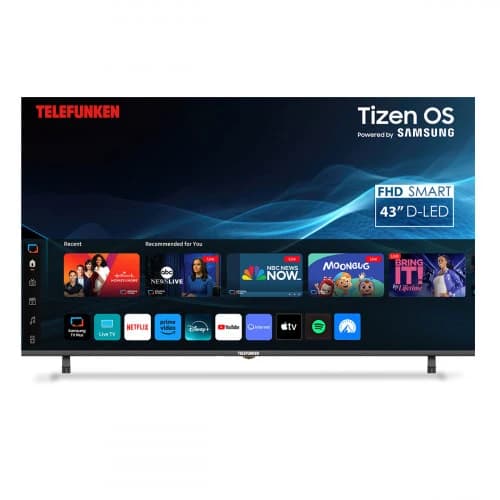 Telefunken N21 43" HD Smart TV - Black | N21-FHD-T43