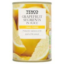 Tesco Grapefruit Segments In Juice 411G