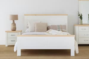 Cotswold Bed Frame | King | 5ft | White/Natural