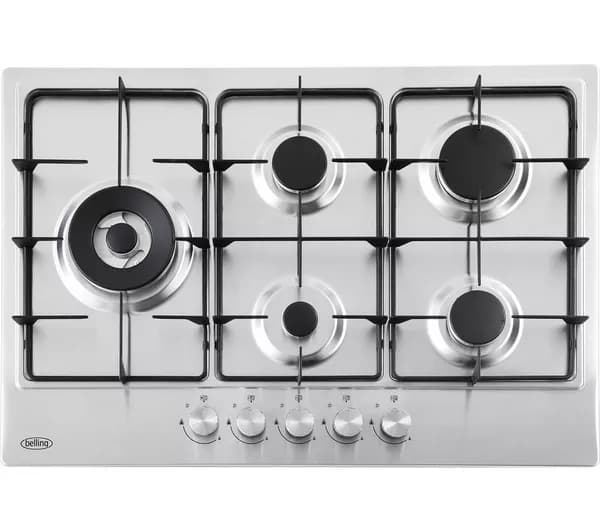 BELLING GHU753RI STA 75 cm Gas Hob - Stainless Steel