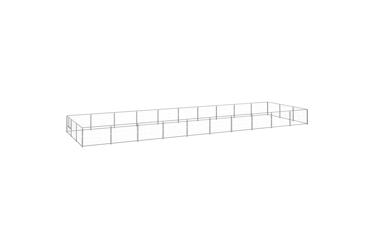 Vidaxl Dog Kennel Silver 30 M Steel