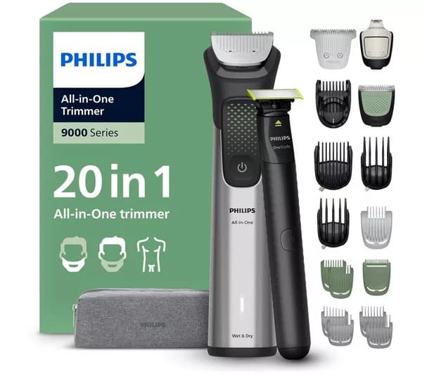 PHILIPS Series 9000 20-in-1 MG9557/15 Wet & Dry Multi Grooming Trimmer - Black