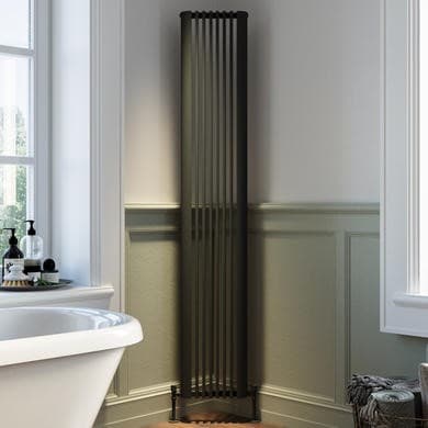 Aster Vertical Single Panel Corner Traditional Radiator
