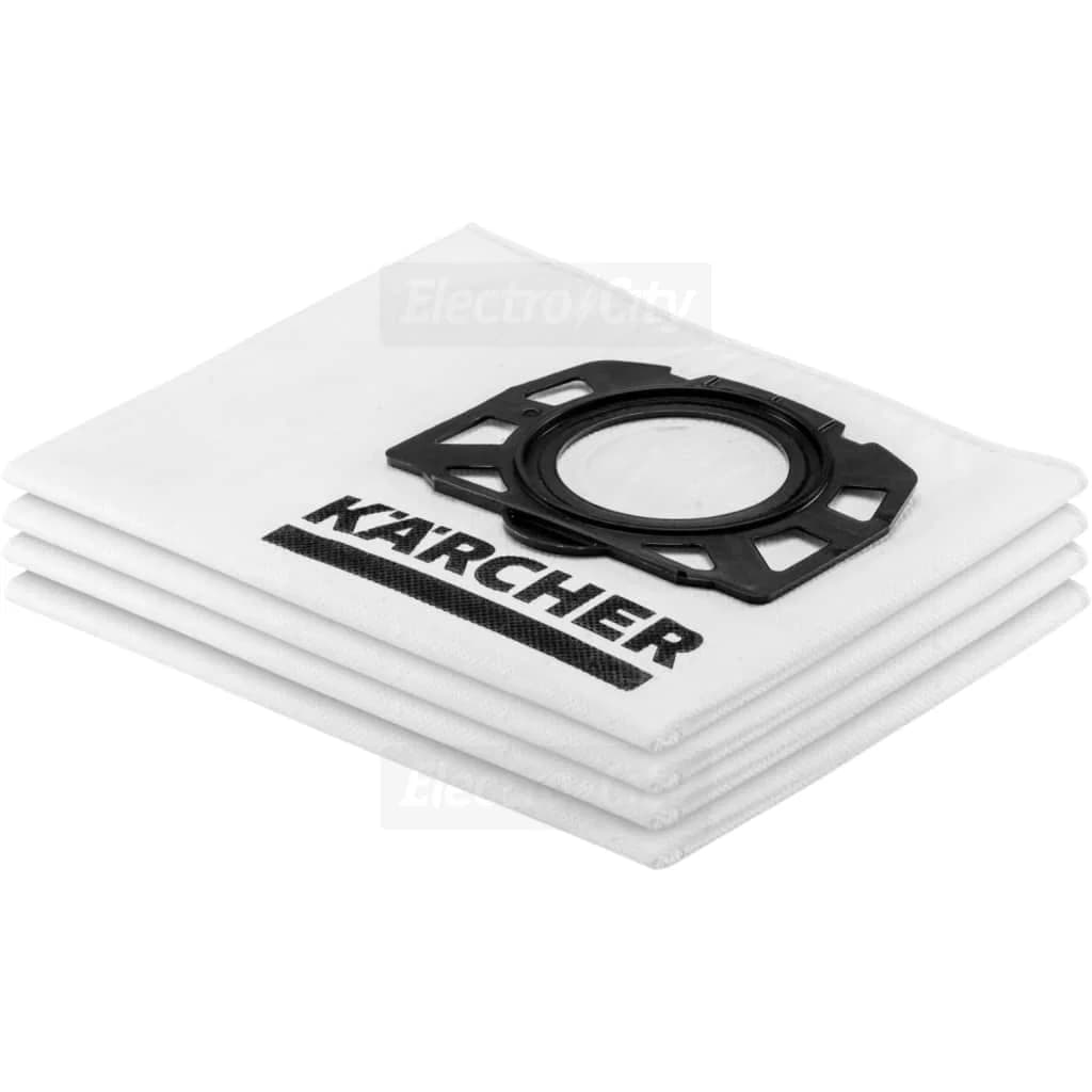 Karcher KFI Fleece Filter Bags for Wet and Dry Vacuum Cleaners | 4 Pack