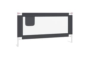 Vidaxl Toddler Safety Bed Rail Dark Grey 160x25 Cm Fabric